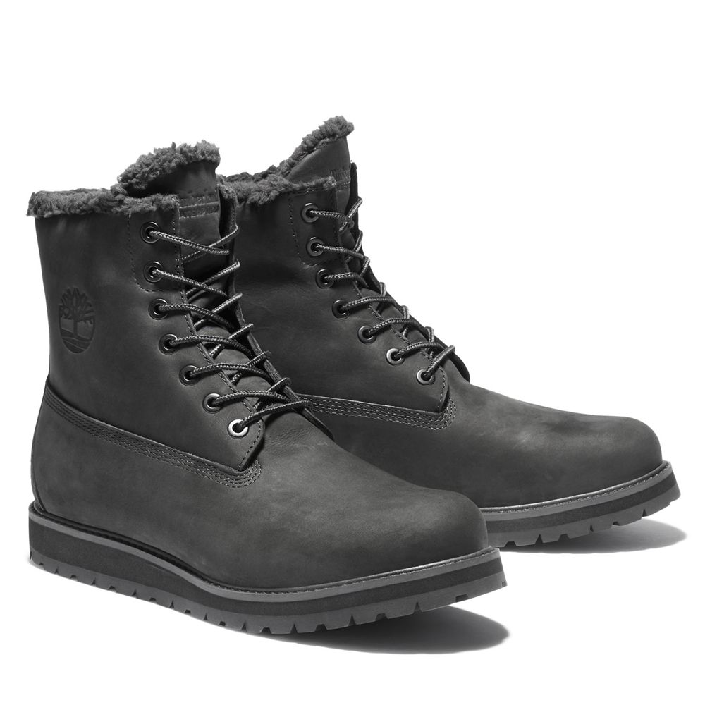 Bocanci 6-Inch Timberland Barbati Negrii - Richmond Ridge Waterproof - Romania - RNOMHE093